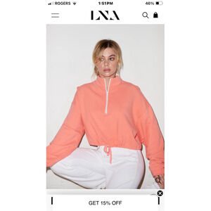 Women's LNA Coral Sweatshirt M